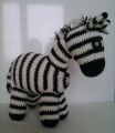 Zebra háčkovaná